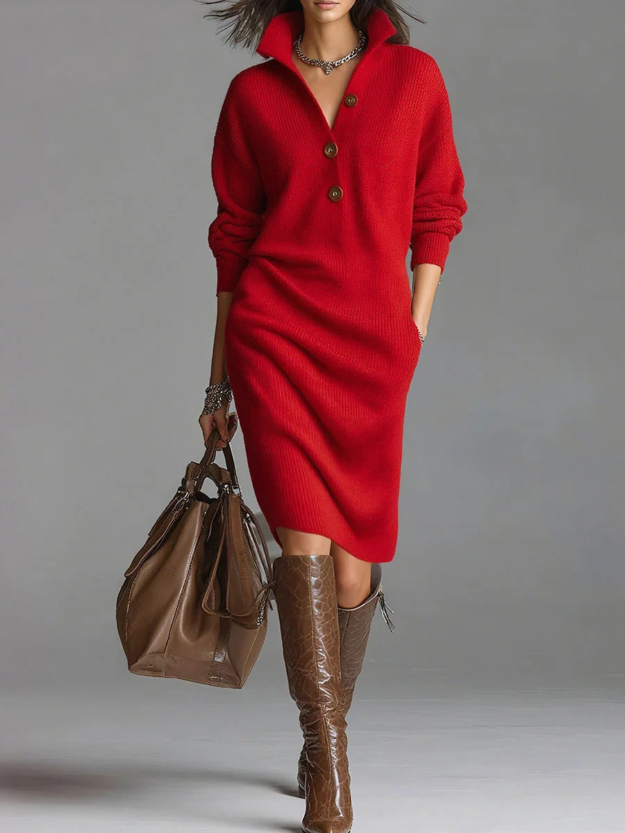 Helena's | Ribbed Midi Dress