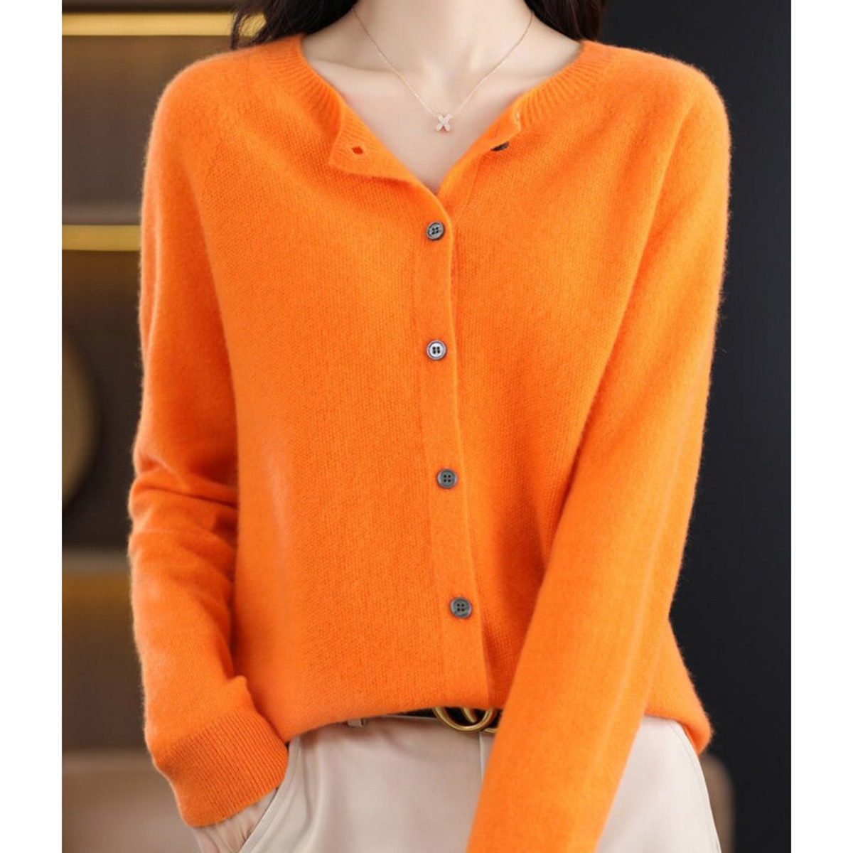 Luxury Merino Wool Cardigan for Women