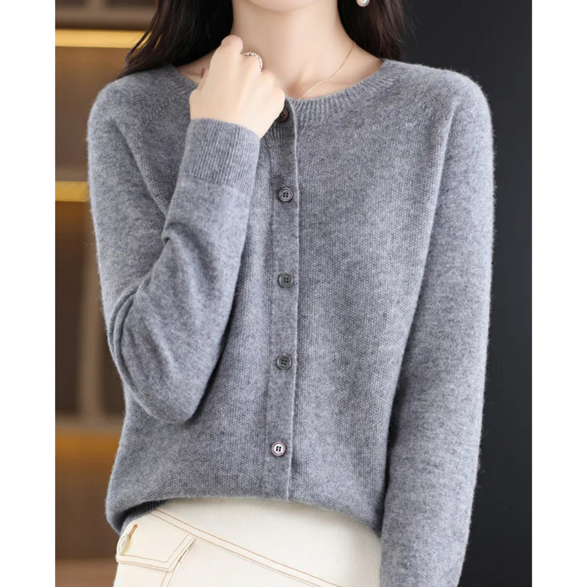 Luxury Merino Wool Cardigan for Women