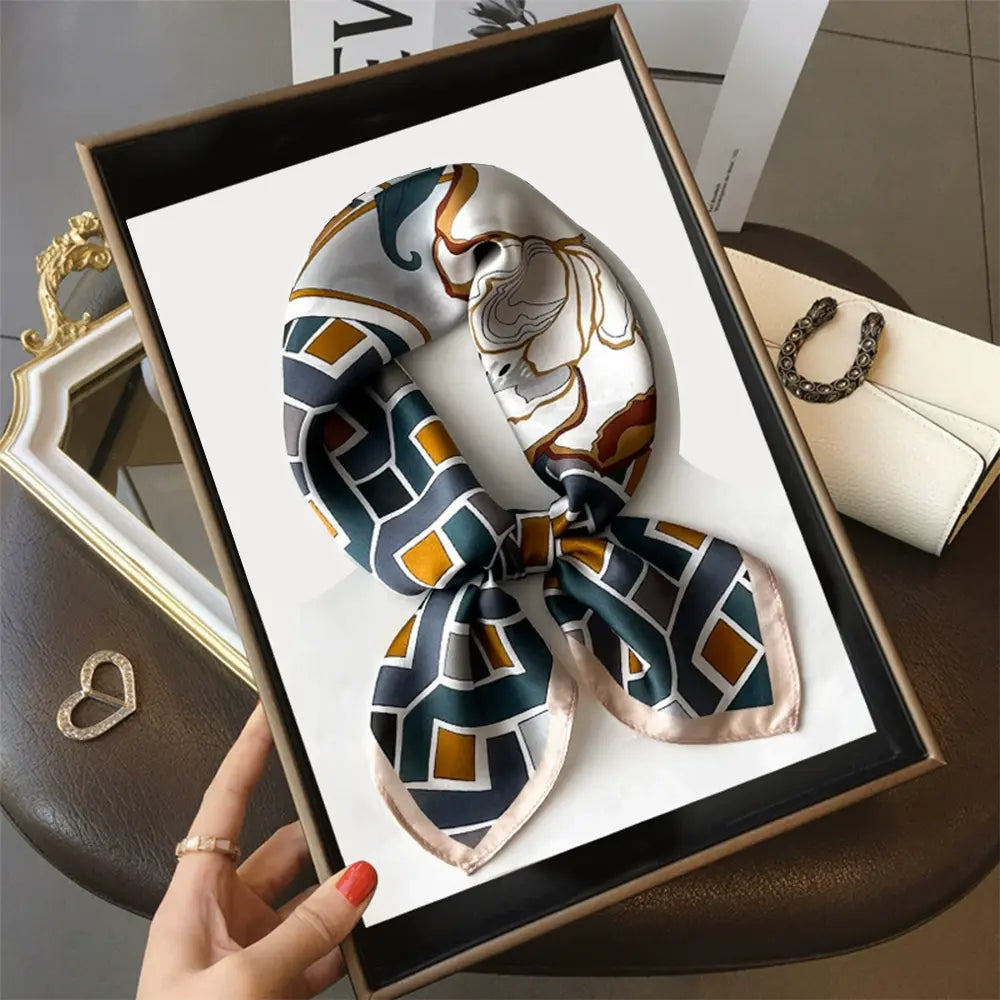 Audingull 100% Mulberry Silk Scarf for Women