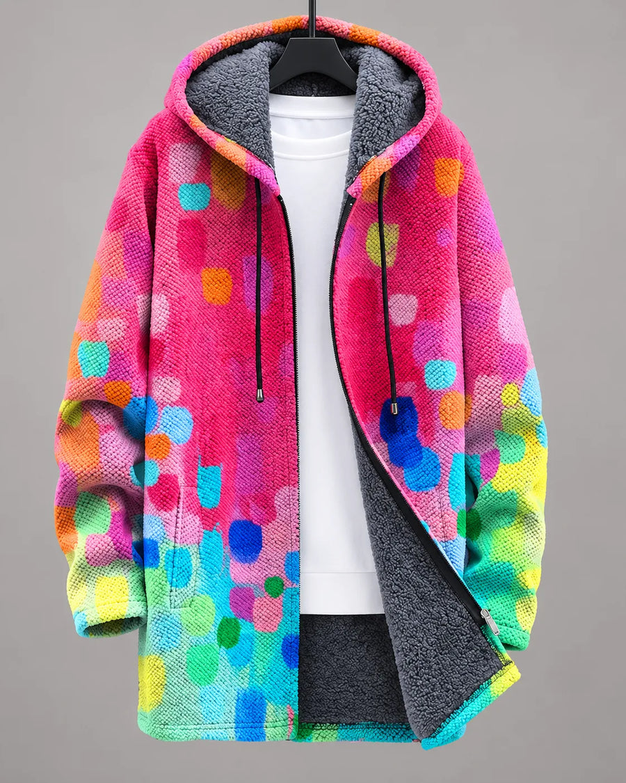 Rosalie Confetti Bloom Hooded Jacket