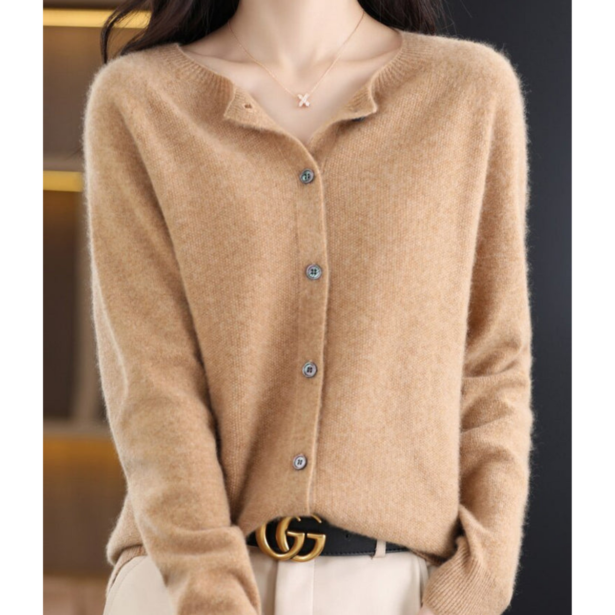 Luxury Merino Wool Cardigan for Women