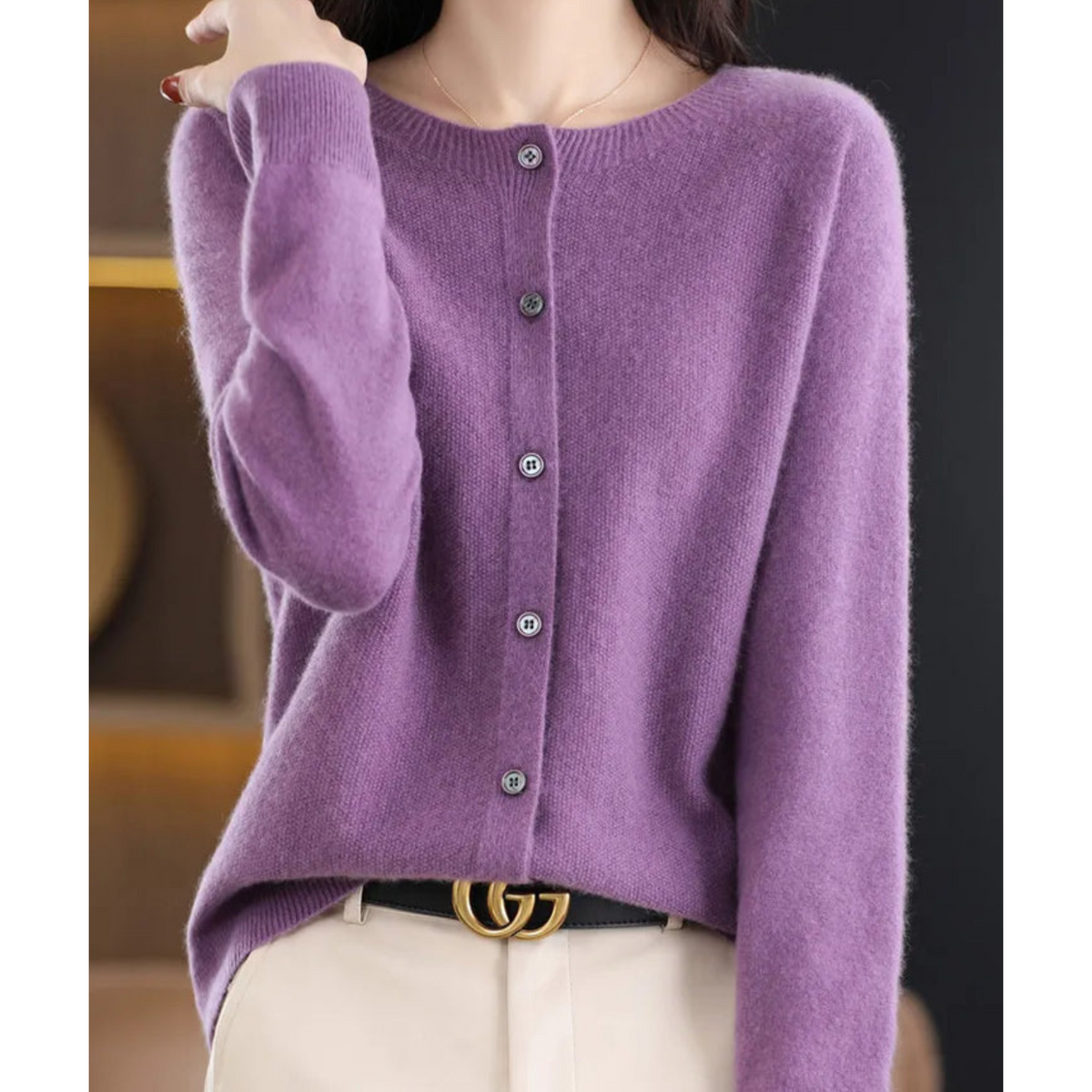 Luxury Merino Wool Cardigan for Women