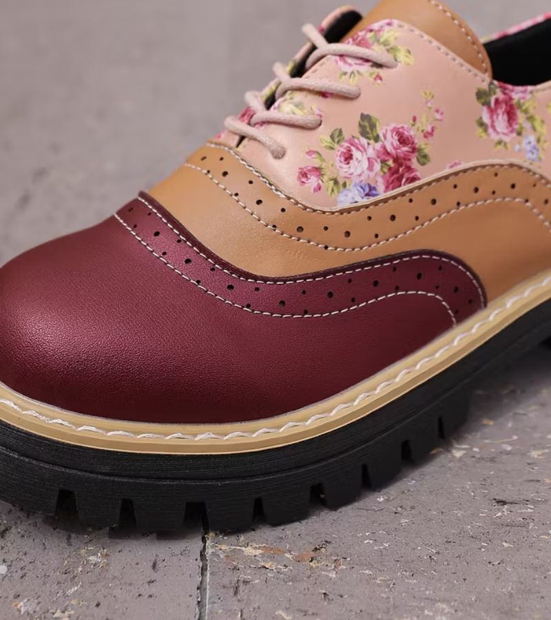 Ada | Orthopedic Floral Oxford Shoes