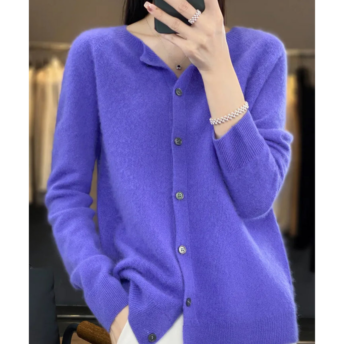 Luxury Merino Wool Cardigan for Women