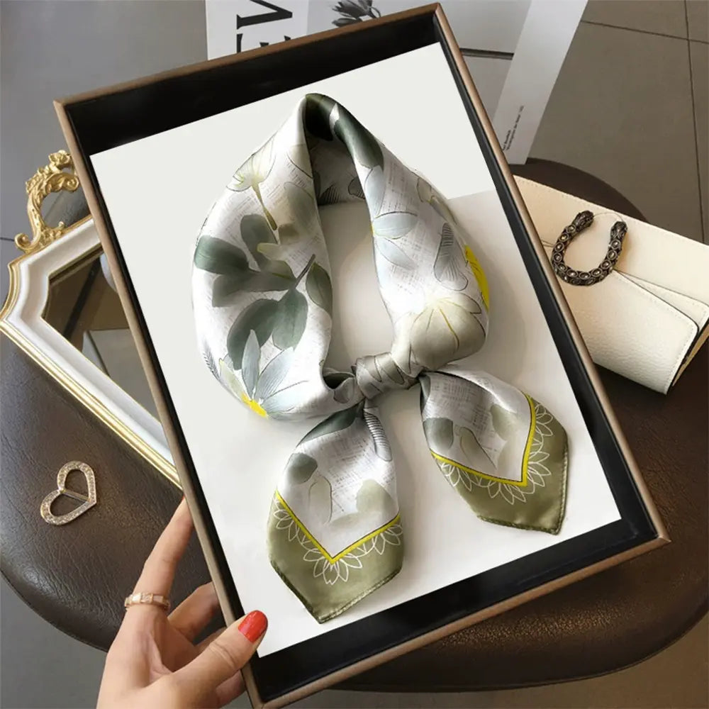 Audingull 100% Mulberry Silk Scarf for Women
