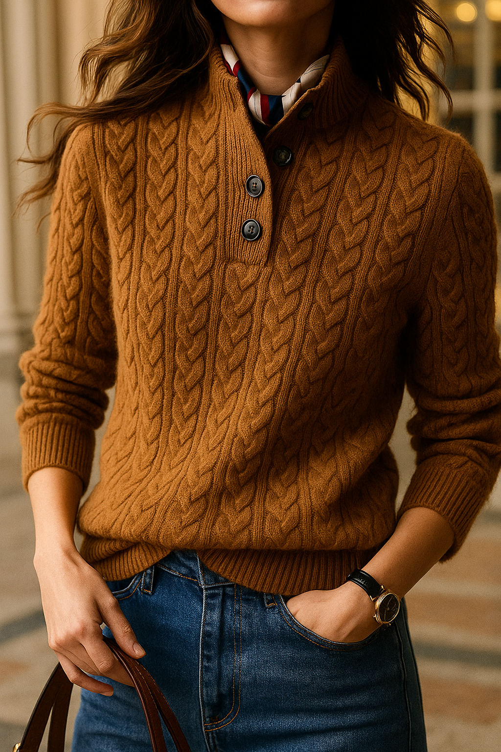Arden Button-Up Sweater