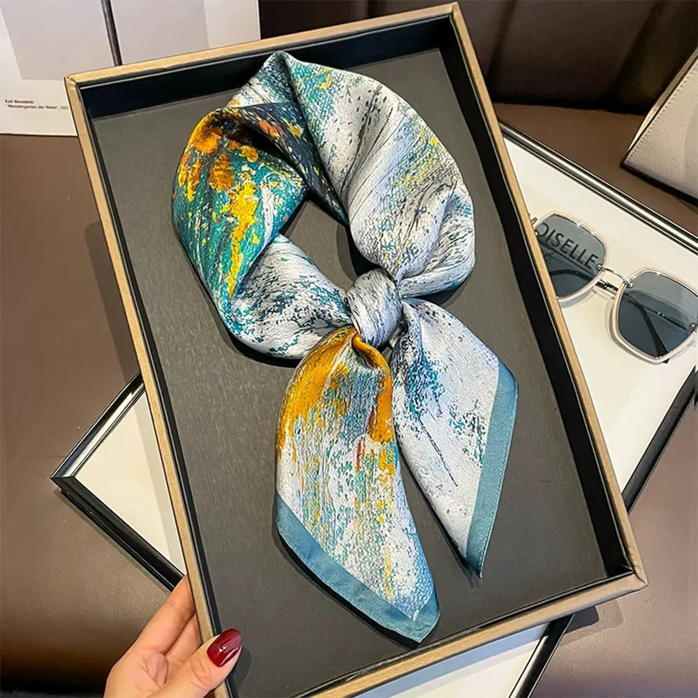 Audingull 100% Mulberry Silk Scarf for Women