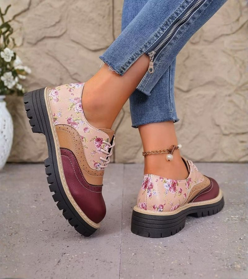 Ada | Orthopedic Floral Oxford Shoes