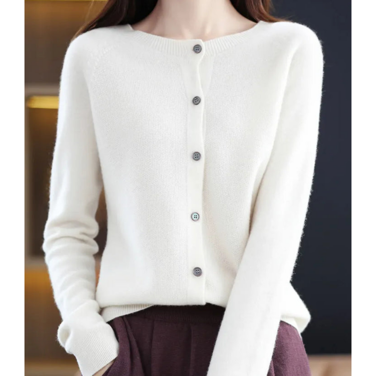 Luxury Merino Wool Cardigan for Women