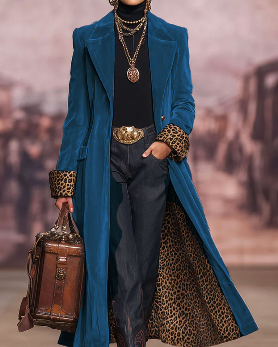 Madison | Long Velvet Tailored Coat