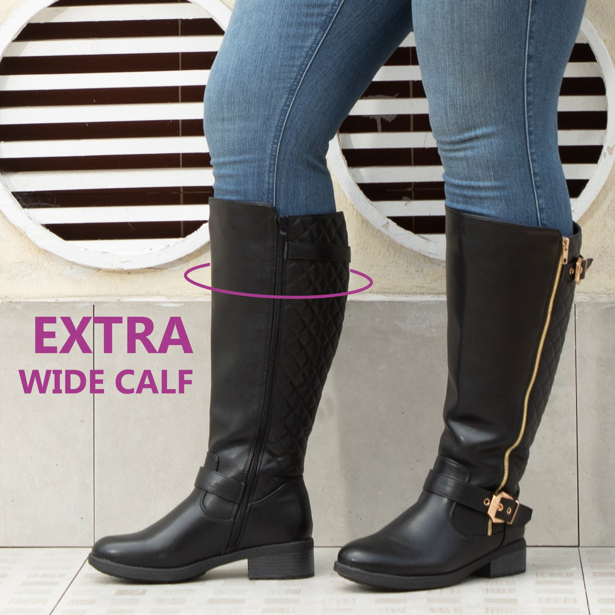 Barbara | Extra Wide Calf Riding Boot