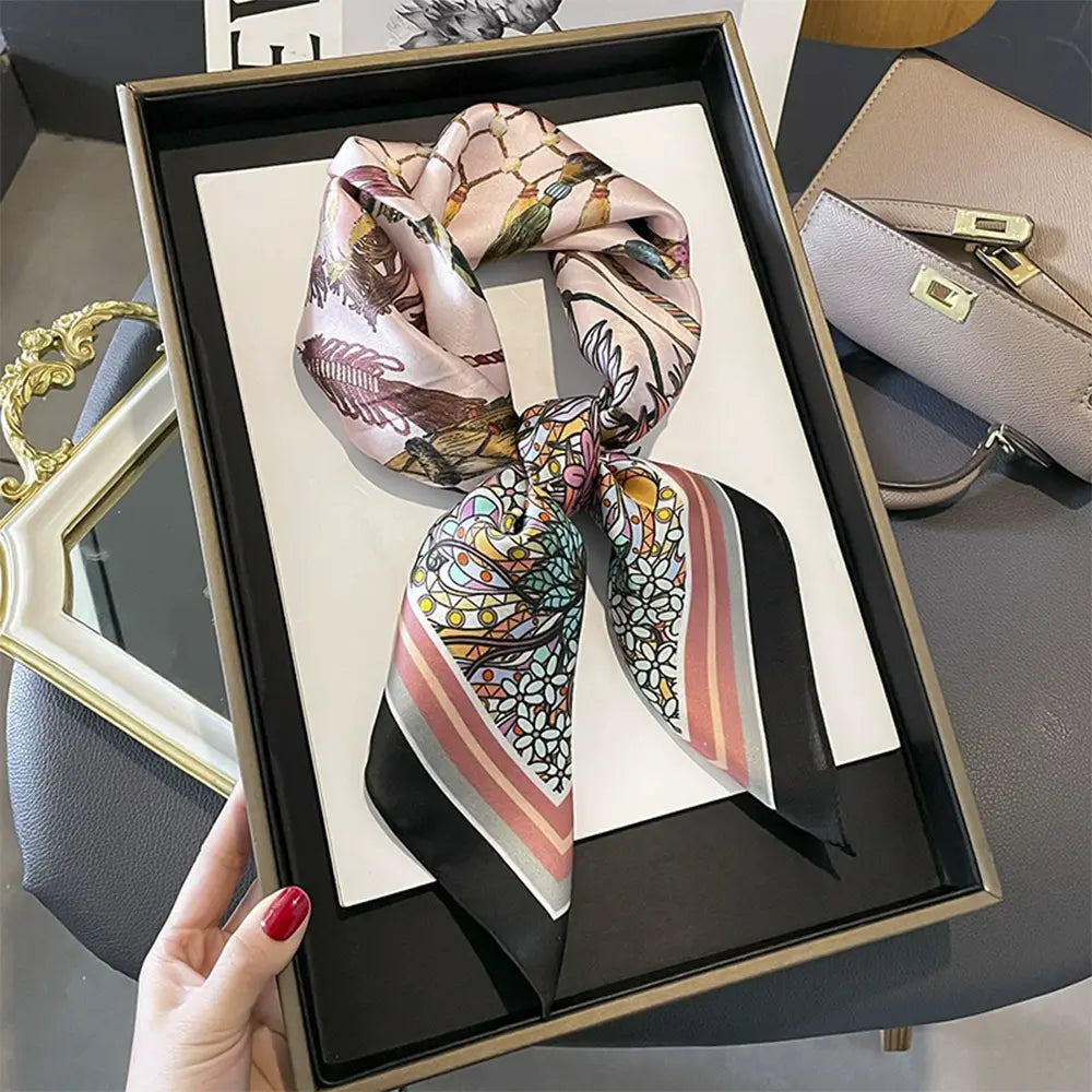 Audingull 100% Mulberry Silk Scarf for Women