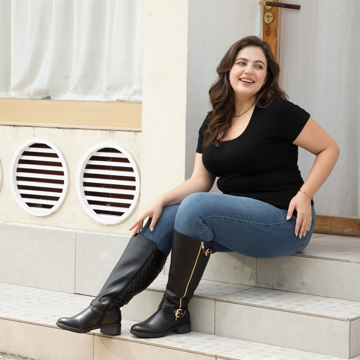 Barbara | Extra Wide Calf Riding Boot