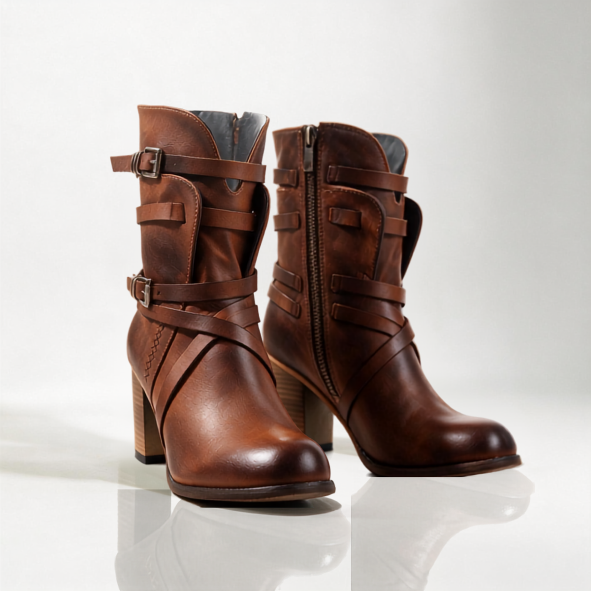 Aline Buckle Boots