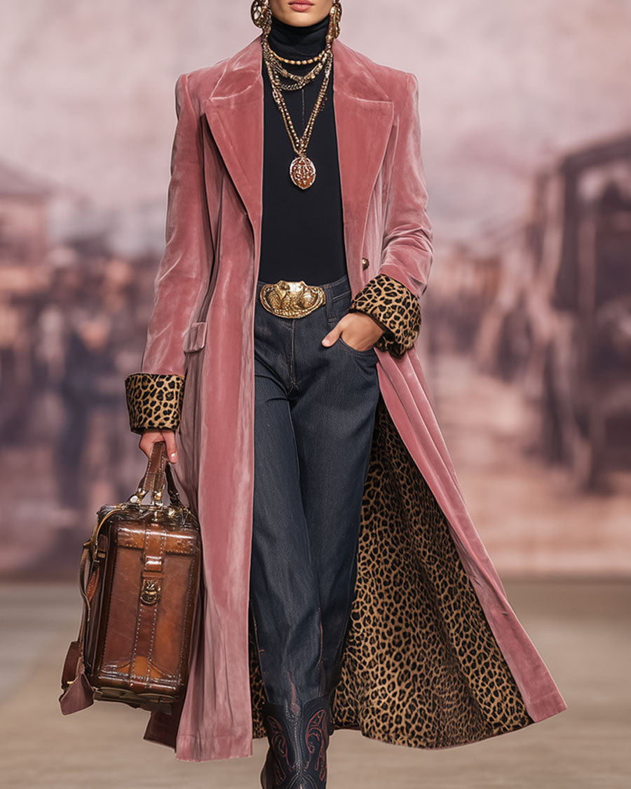 Madison | Long Velvet Tailored Coat