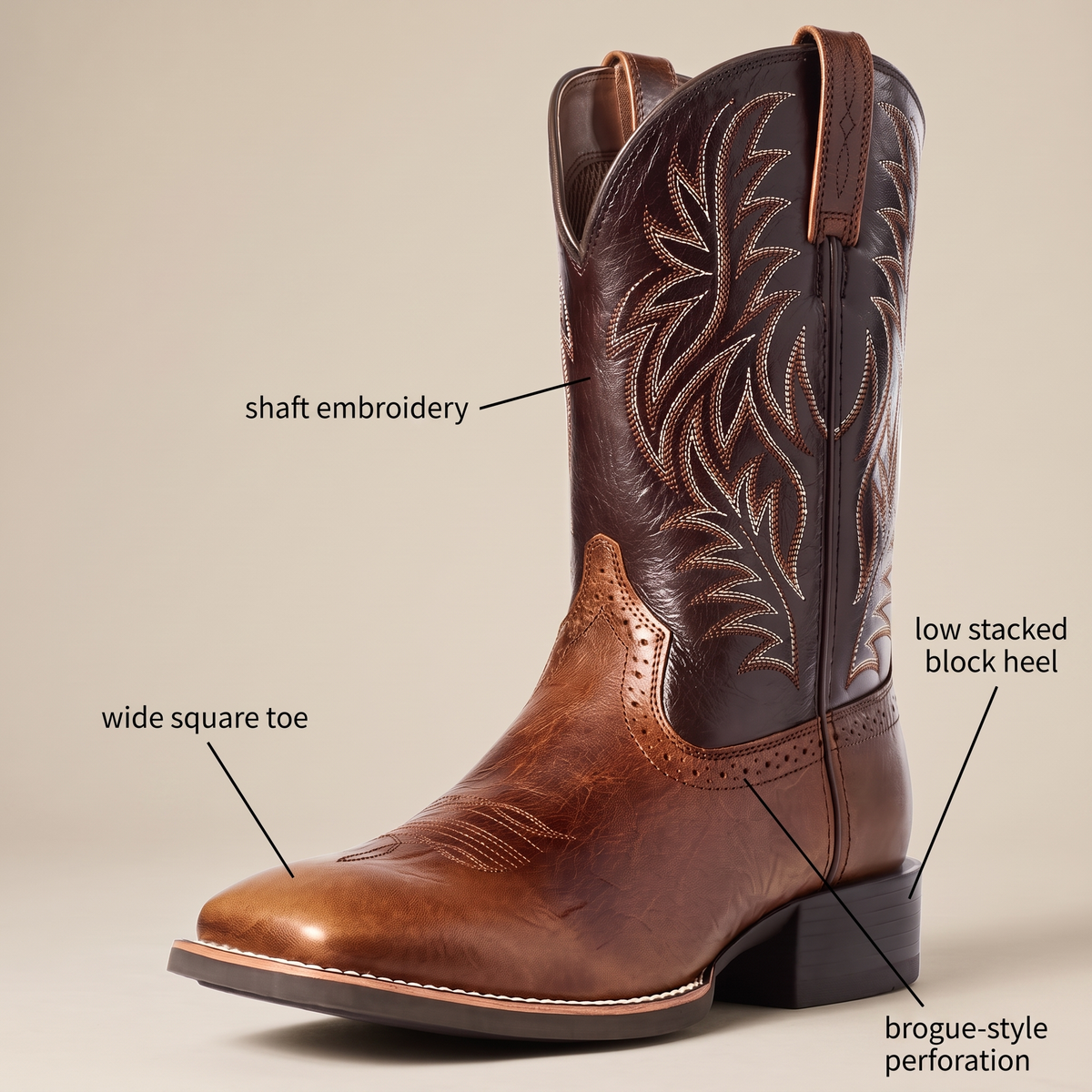 Virginia | Pull-On Western Ranch Boots