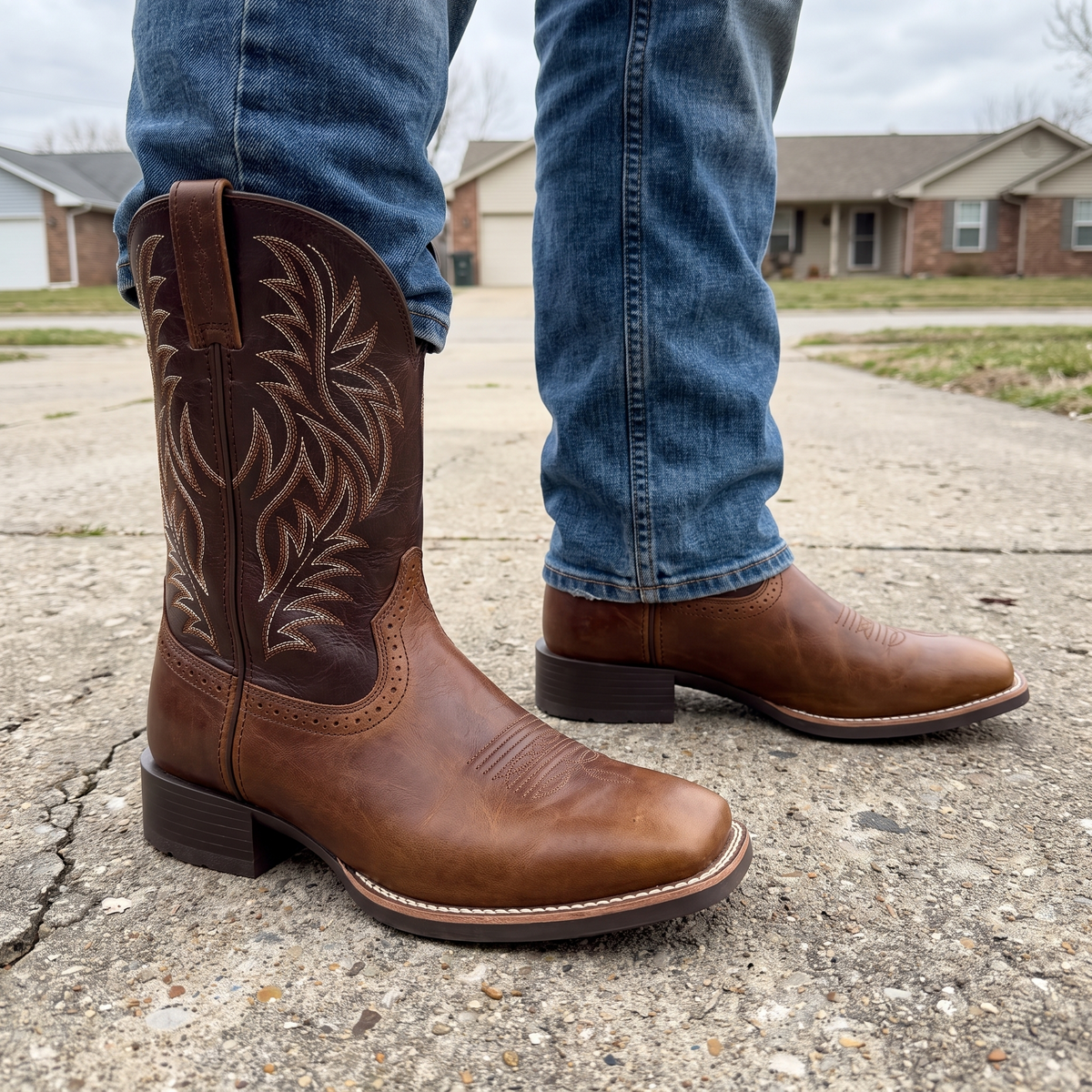 Virginia | Pull-On Western Ranch Boots