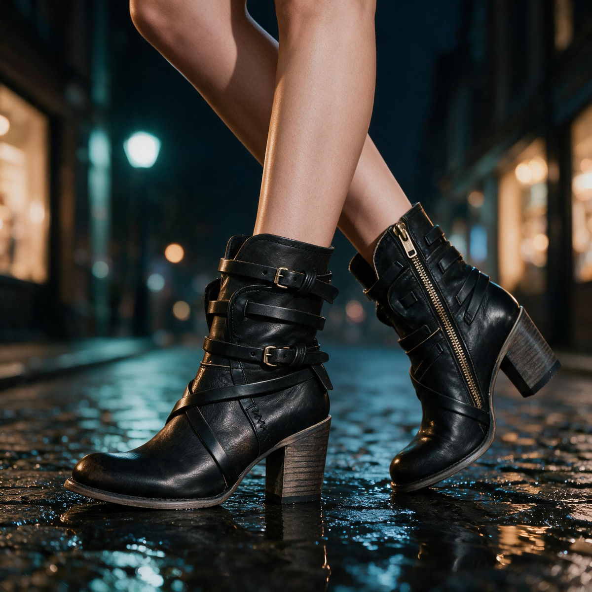 Aline Buckle Boots
