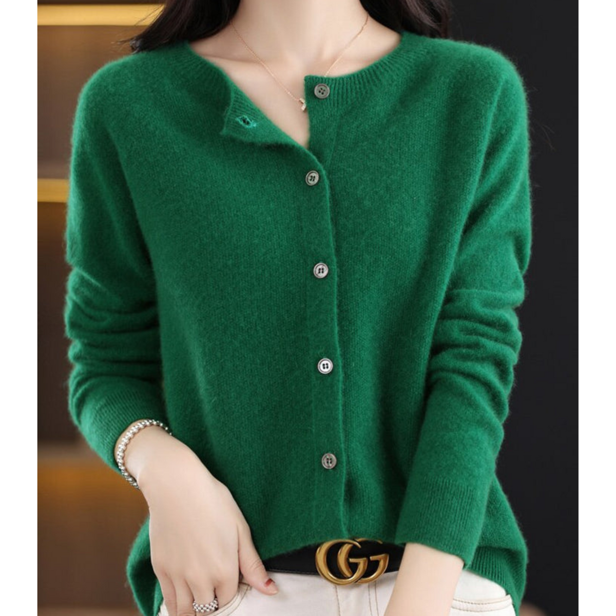 Luxury Merino Wool Cardigan for Women
