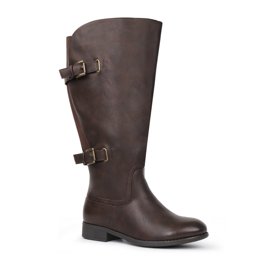 Gwen | Extra Wide Calf Back Stretch Boots