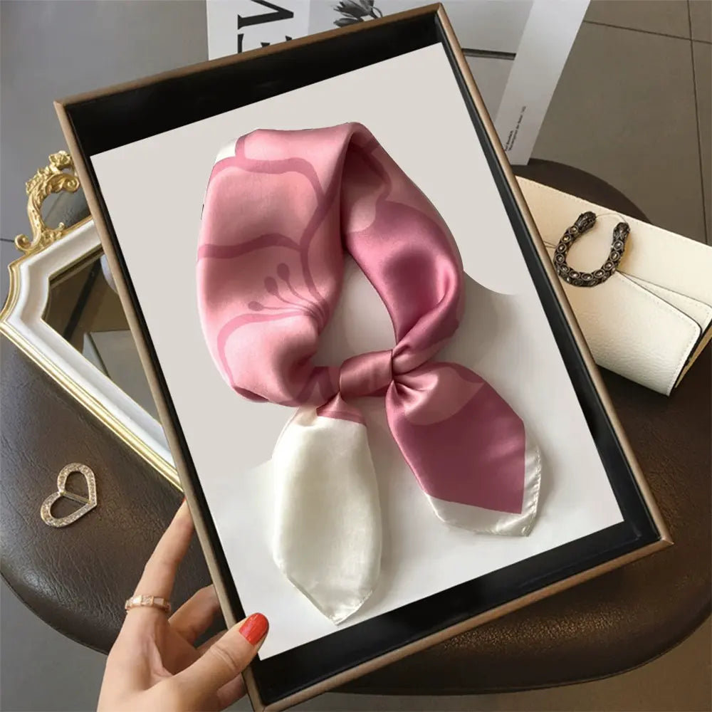 Audingull 100% Mulberry Silk Scarf for Women