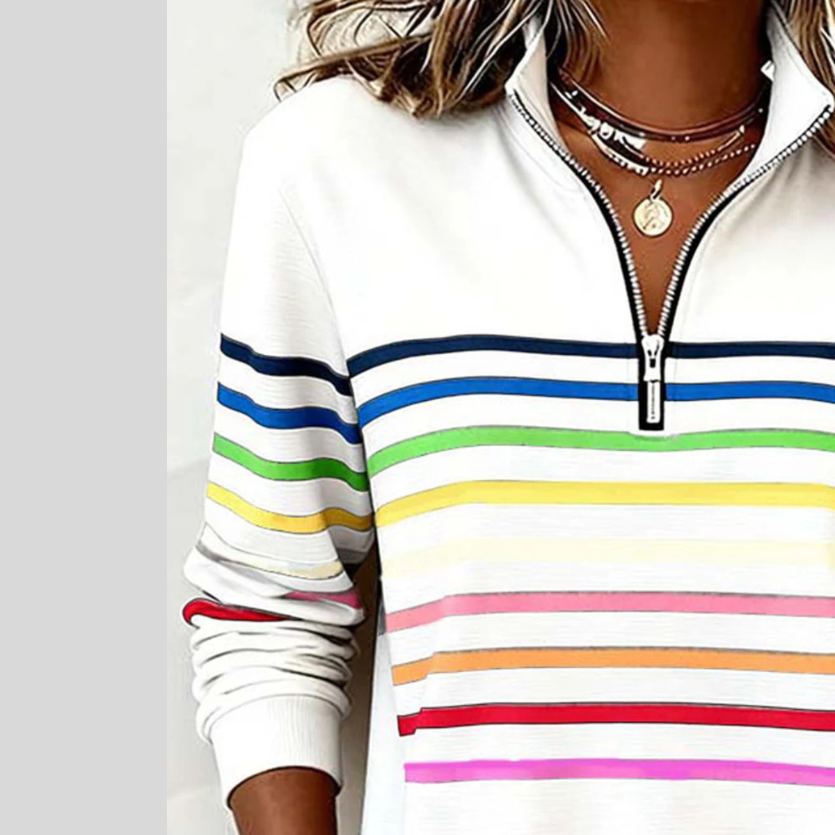 Reinou | Sporty Half-Zip Sweater