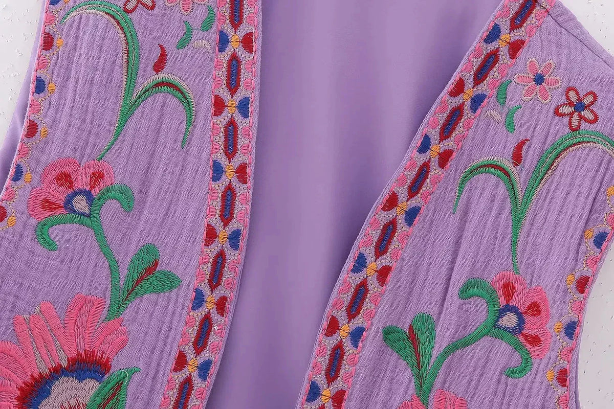 Vivienne™ | Vintage Floral Boho Vest