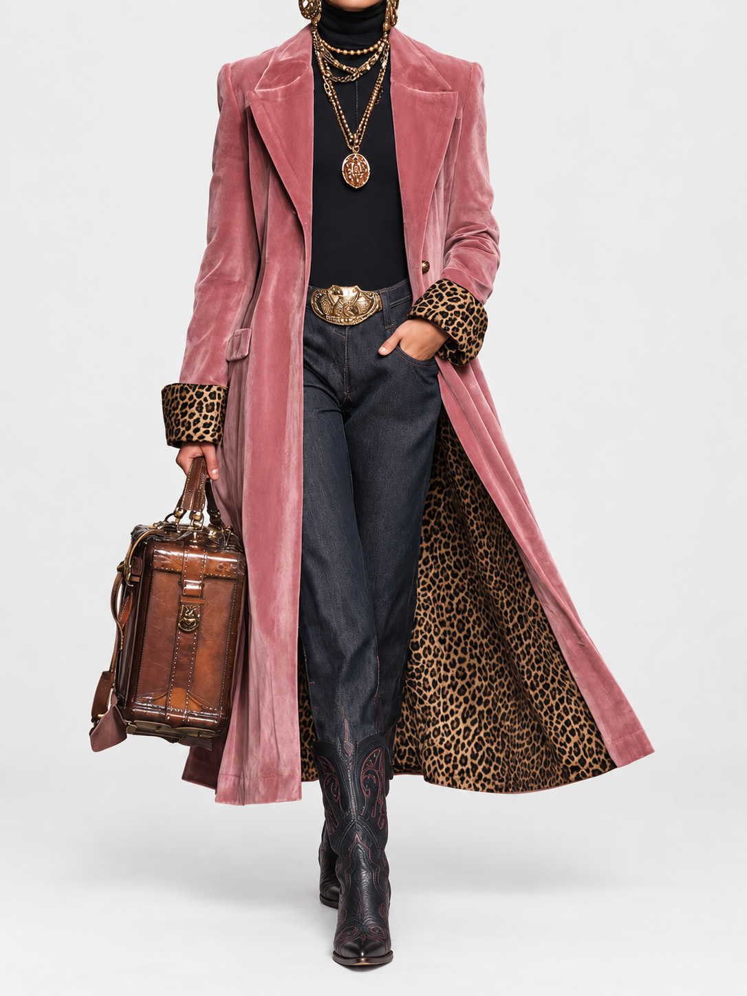 Madison | Long Velvet Tailored Coat