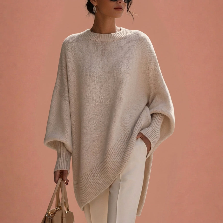Giorgia | Oversized Chunky Knit Crew Neck Sweater