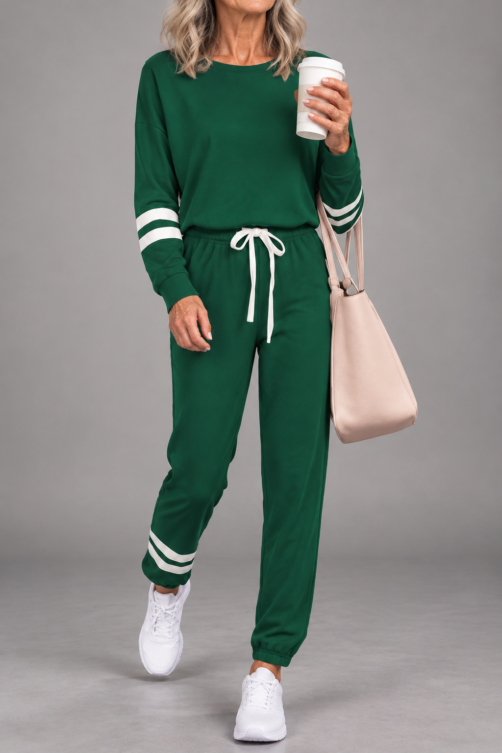 JUDY | STRIPED SWEATSHIRT & JOGGER SET