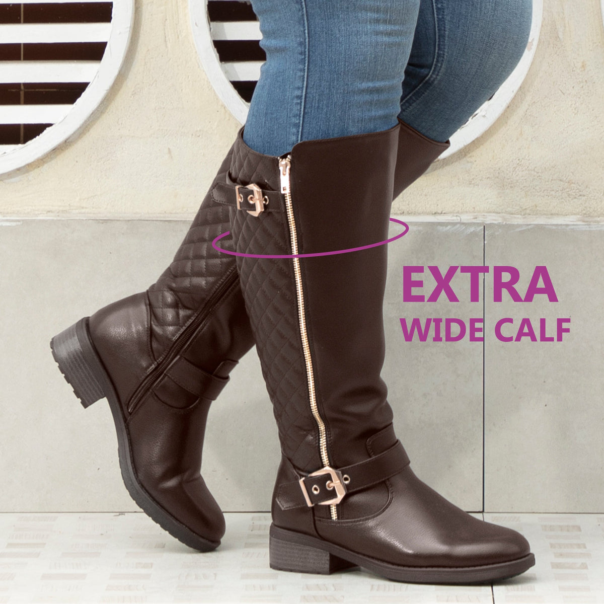 Barbara | Extra Wide Calf Riding Boot