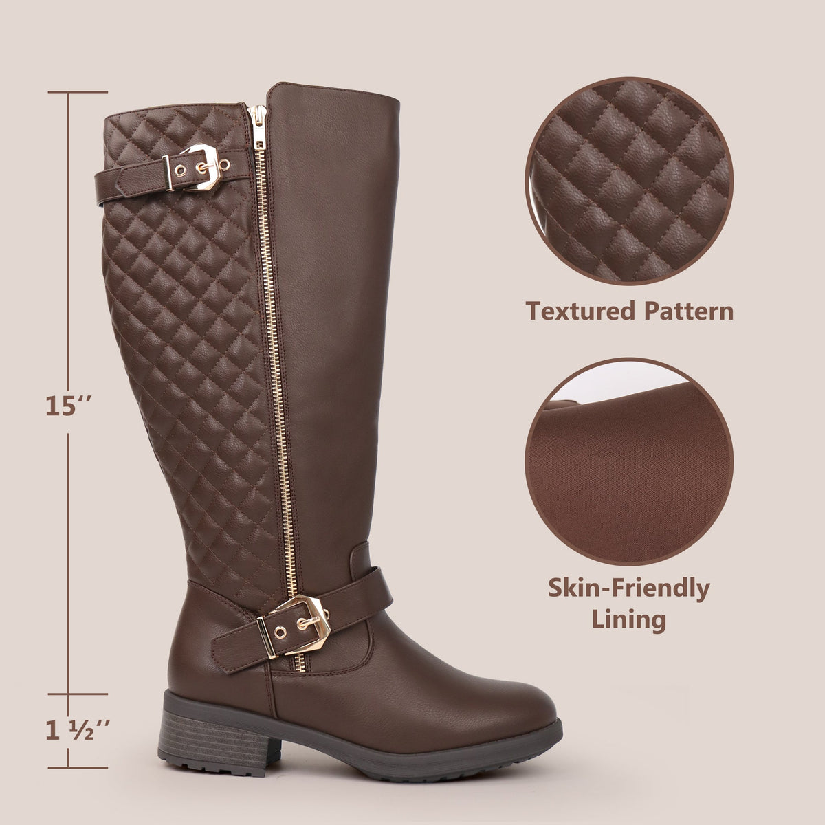 Barbara | Extra Wide Calf Riding Boot