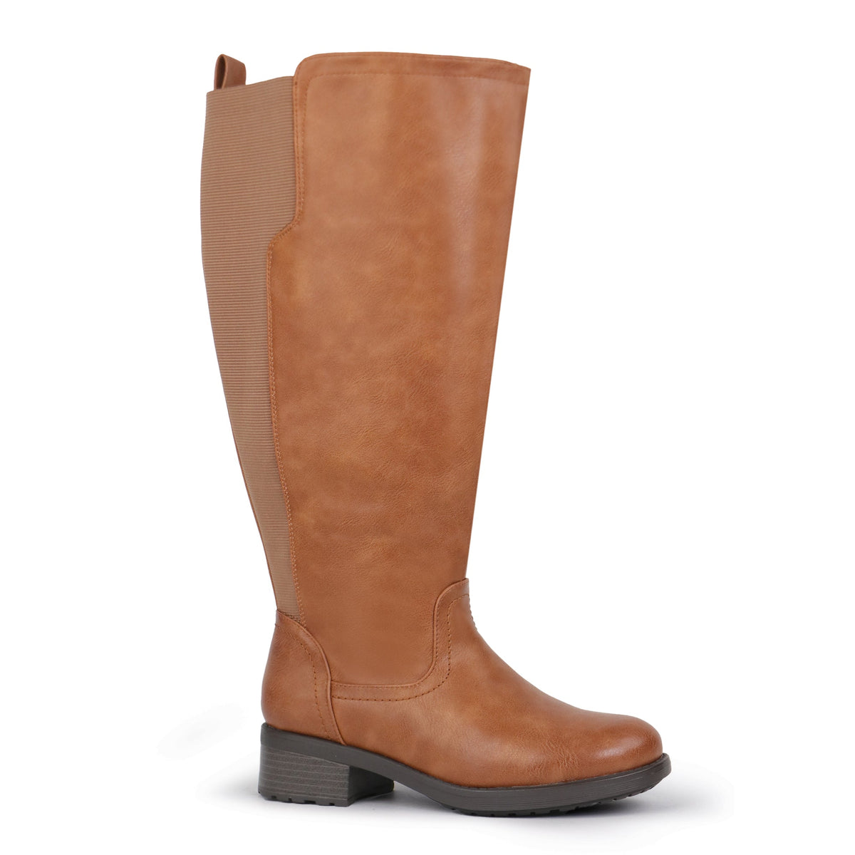 Josephine | Extra Wide Calf Stretch Panel Riding Boots