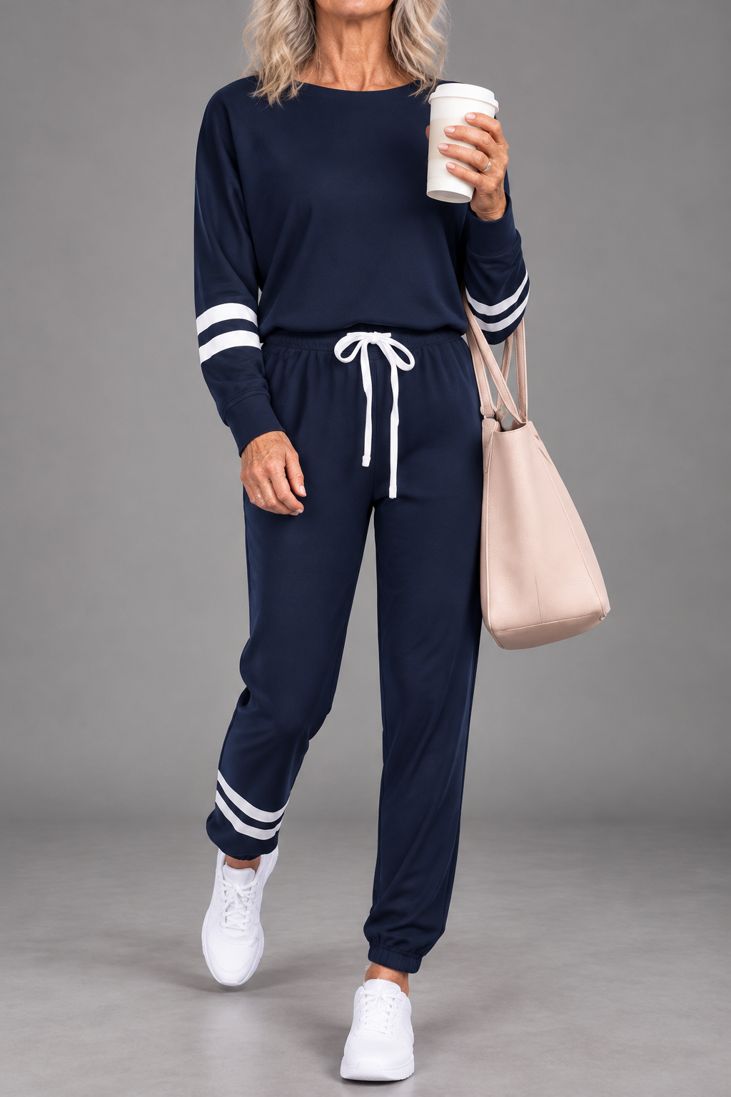JUDY | STRIPED SWEATSHIRT & JOGGER SET