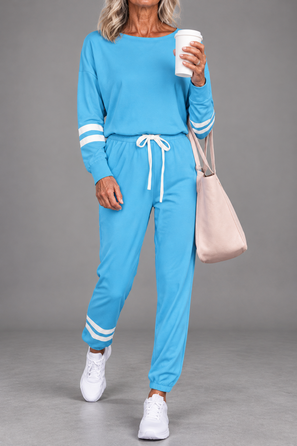 JUDY | STRIPED SWEATSHIRT & JOGGER SET