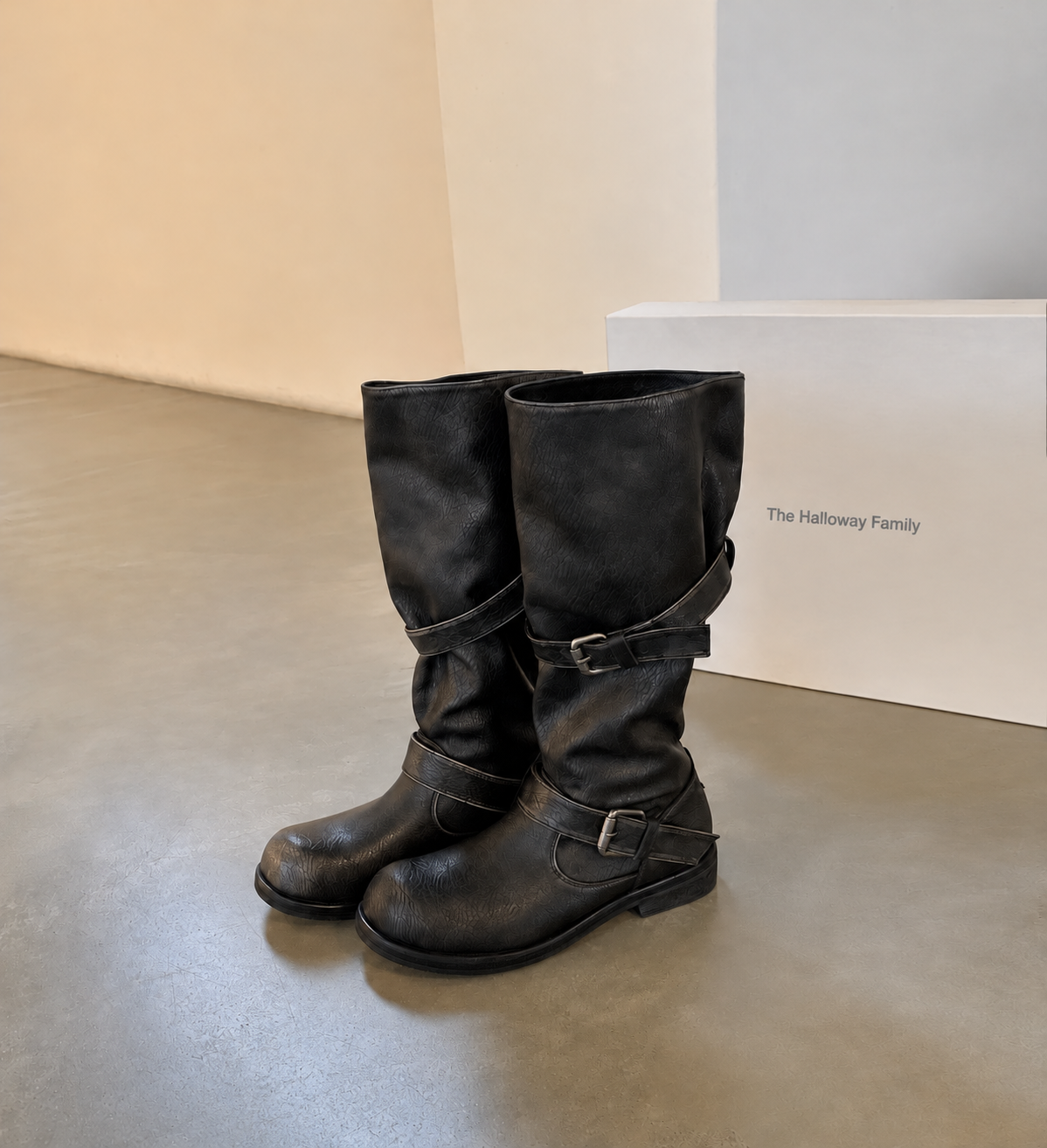 Bonnie | Slouchy Buckle Boots