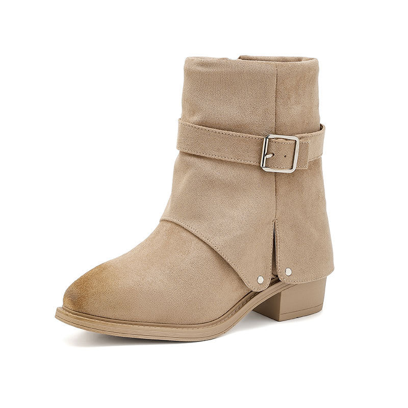 Rosemary | French-Inspired Ankle Boots with Side Zipper