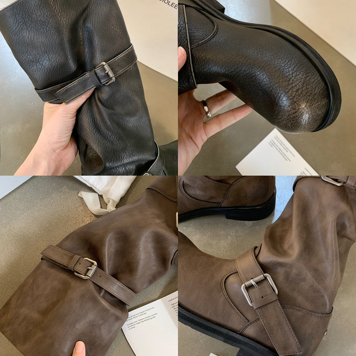 Bonnie | Slouchy Buckle Boots