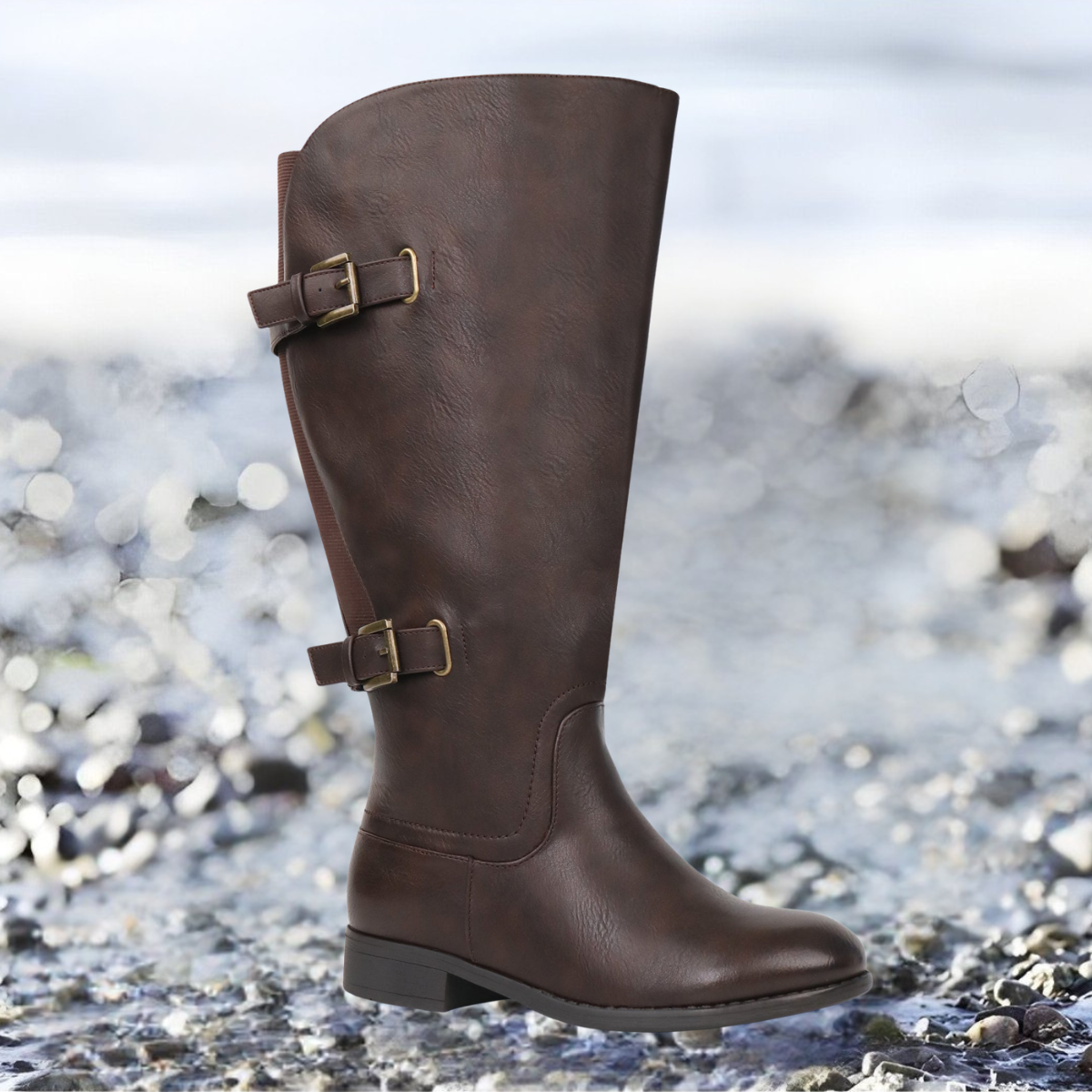 Gwen | Extra Wide Calf Back Stretch Boots