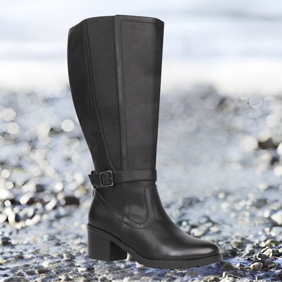 Isadora | Extra Wide Calf Stretch Panel Boots