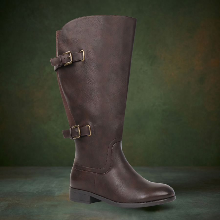 Amy | Extra Wide Calf Back Stretch Boots