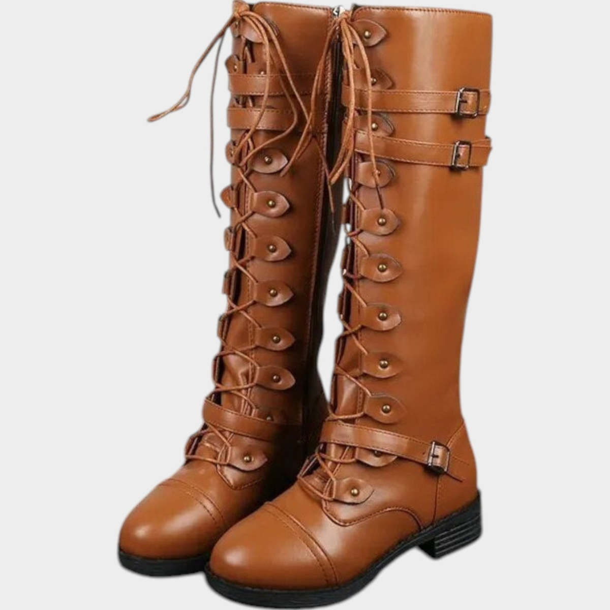 Patricia | Knee-High Lace-Up Riding Boots