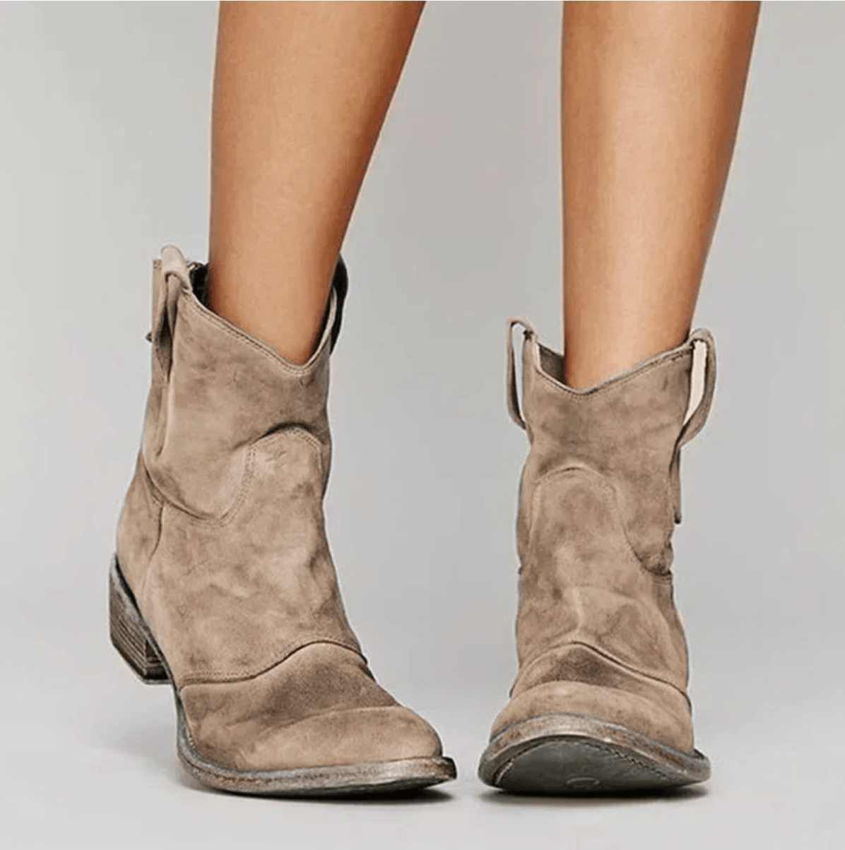 Diane | Western Pull-On Ankle Boots
