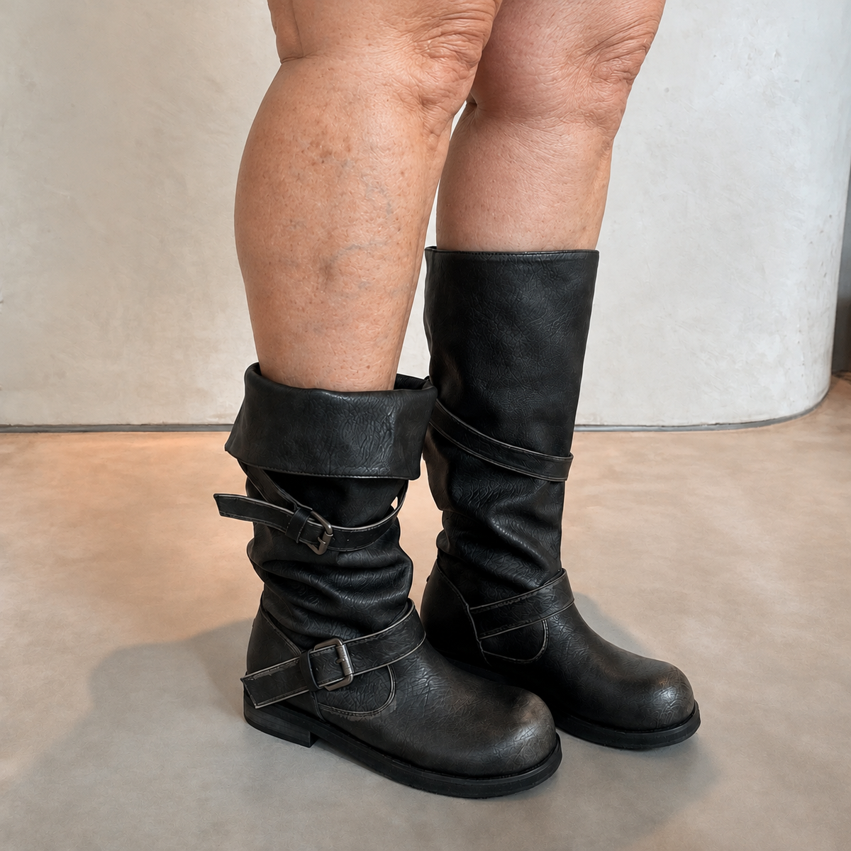 Bonnie | Slouchy Buckle Boots