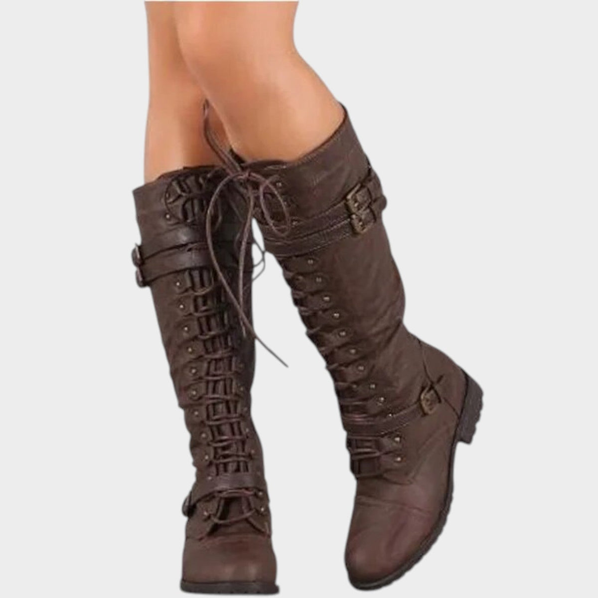 Patricia | Knee-High Lace-Up Riding Boots