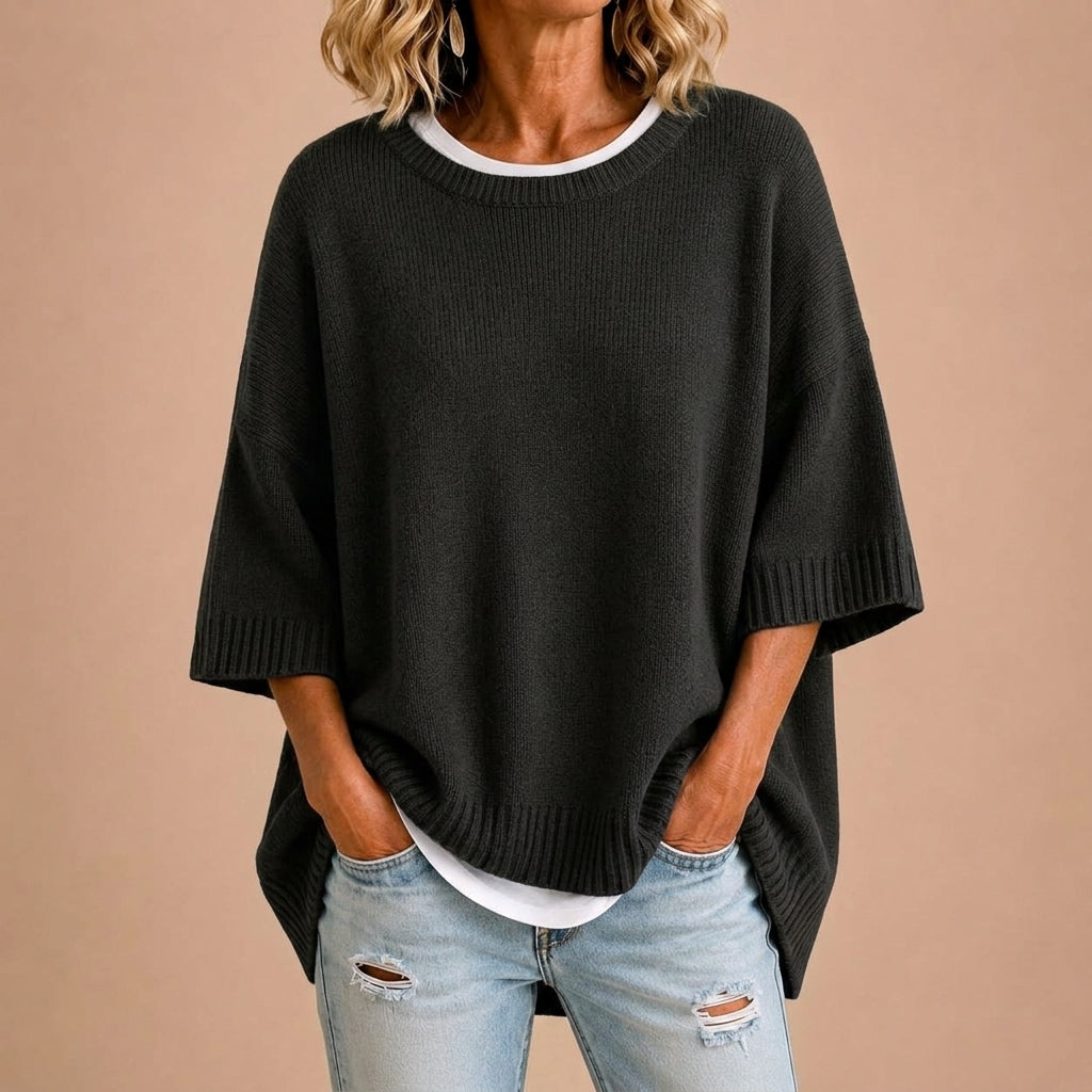 Stefania | Knit Poncho