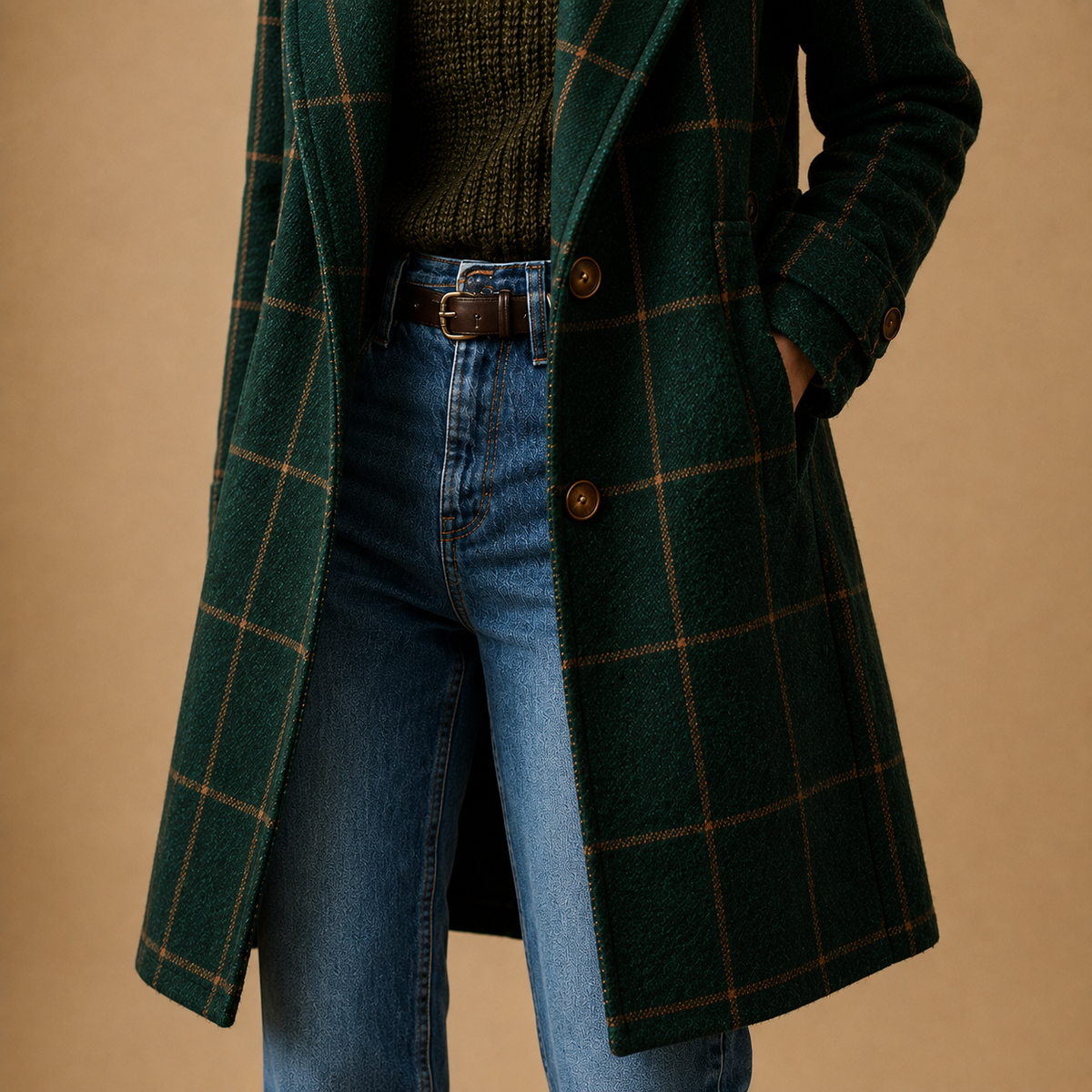 Bethany | Classic Checkered Coat
