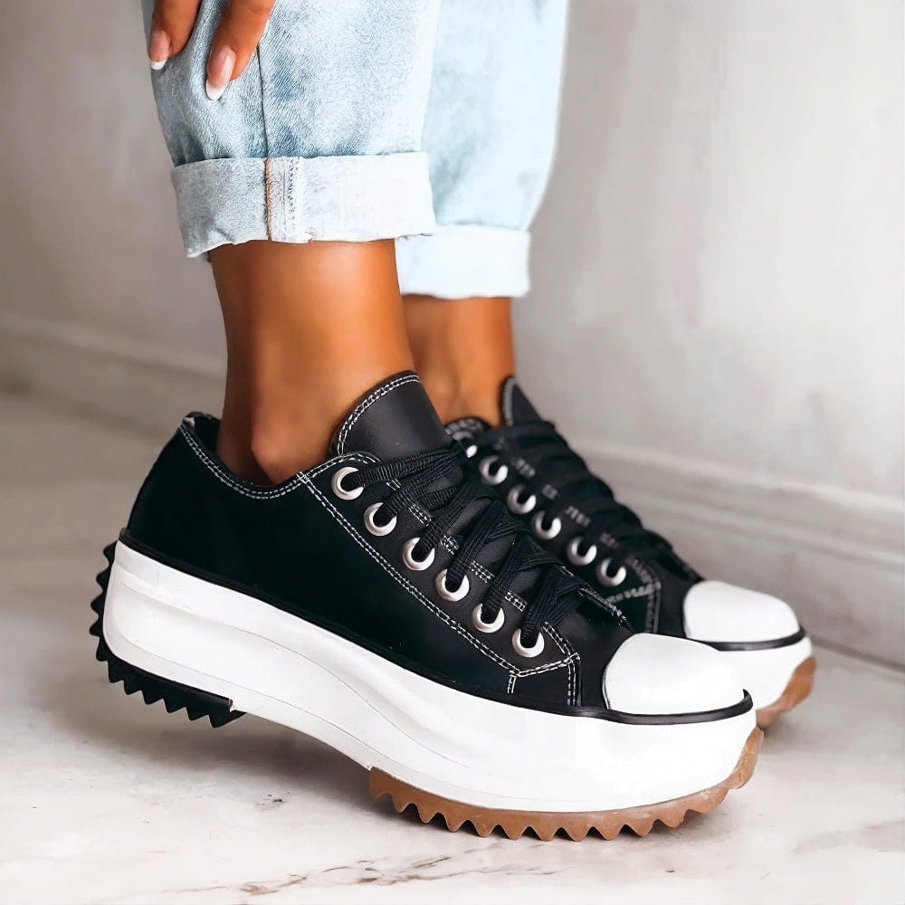 Bettina | Toothed Platform Sneakers