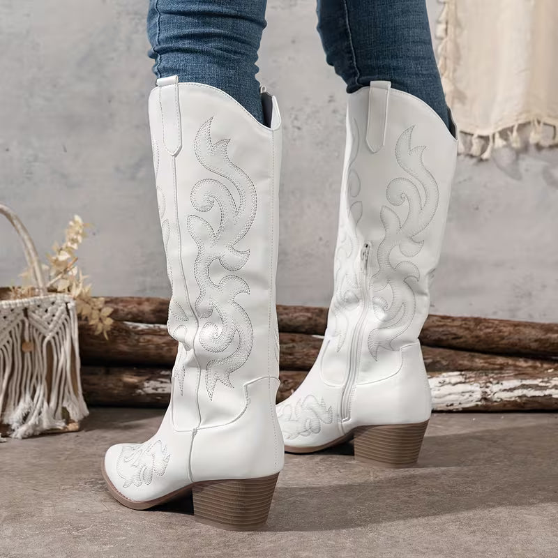 Loretta | Embroidered Western Boots for Women